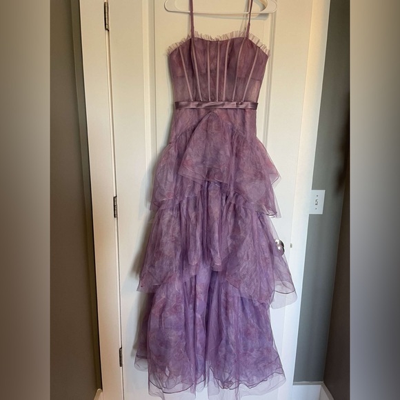 Zapaka Purple Ruffle Corset Top Dress - Picture 5 of 5